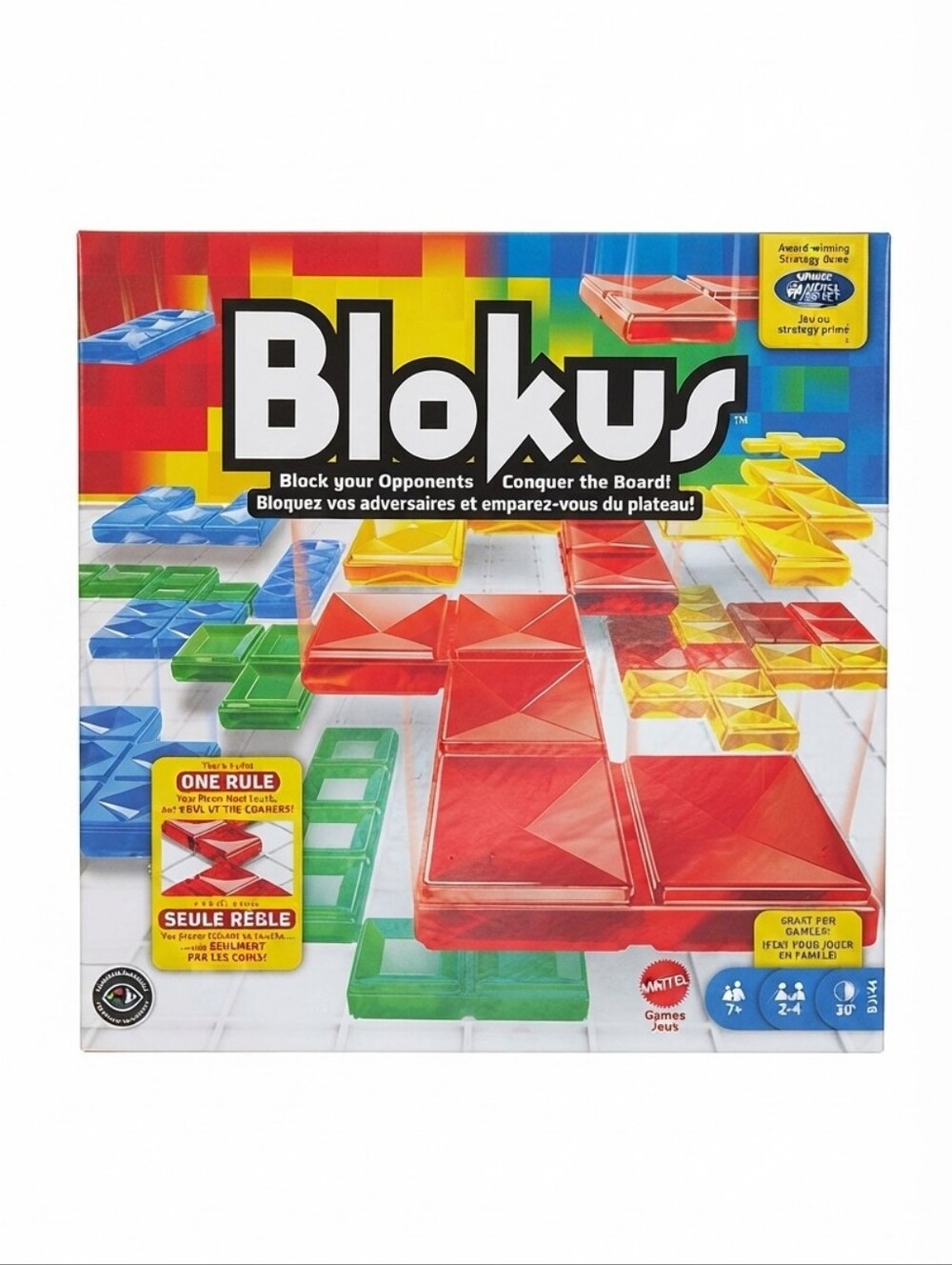 NEW Blokus Strategy Board Game Family Fun Ages 7+ Easy Only One Rule Mattel
